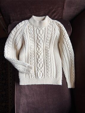 Classic Cable Knot Sweater From Ireland